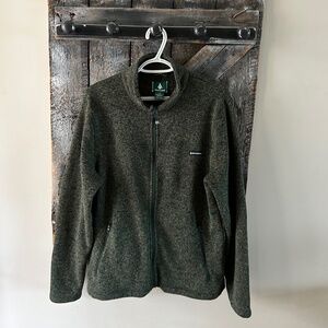 Men's Woods Full Zipper Long Sleeve Fleece